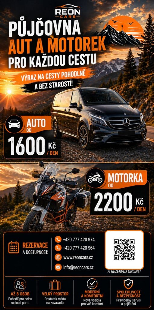 půjčovna aut a motorek